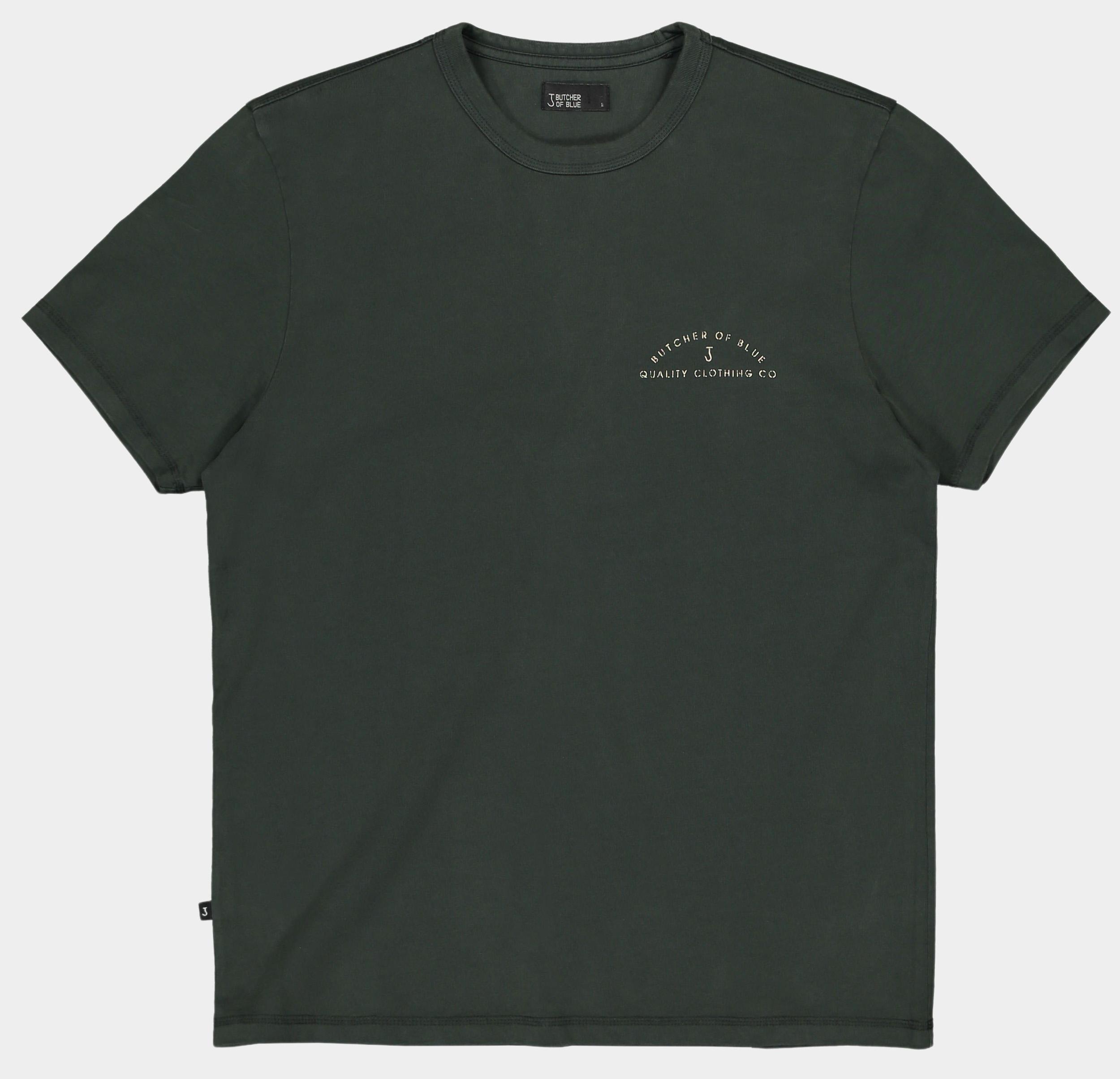 Butcher of Blue T-shirt korte mouw Groen Army QCC Tee M2522001/754