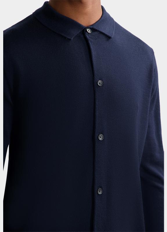 Dstrezzed Casual hemd lange mouw Blauw DS_Destin Poloshirt 405740-AW25/649