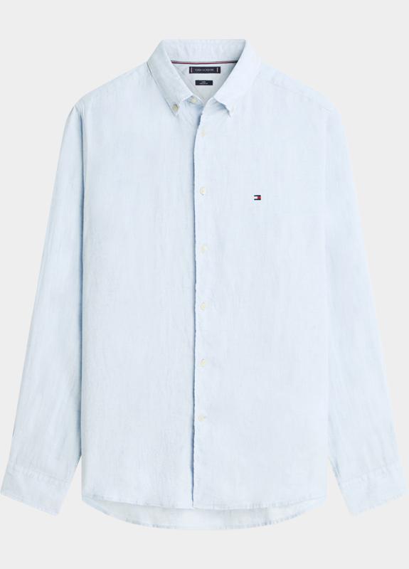 Tommy Hilfiger Casual hemd lange mouw Blauw PIGMENT DYED LI SOLID RF SHIR MW0MW41530/C1O