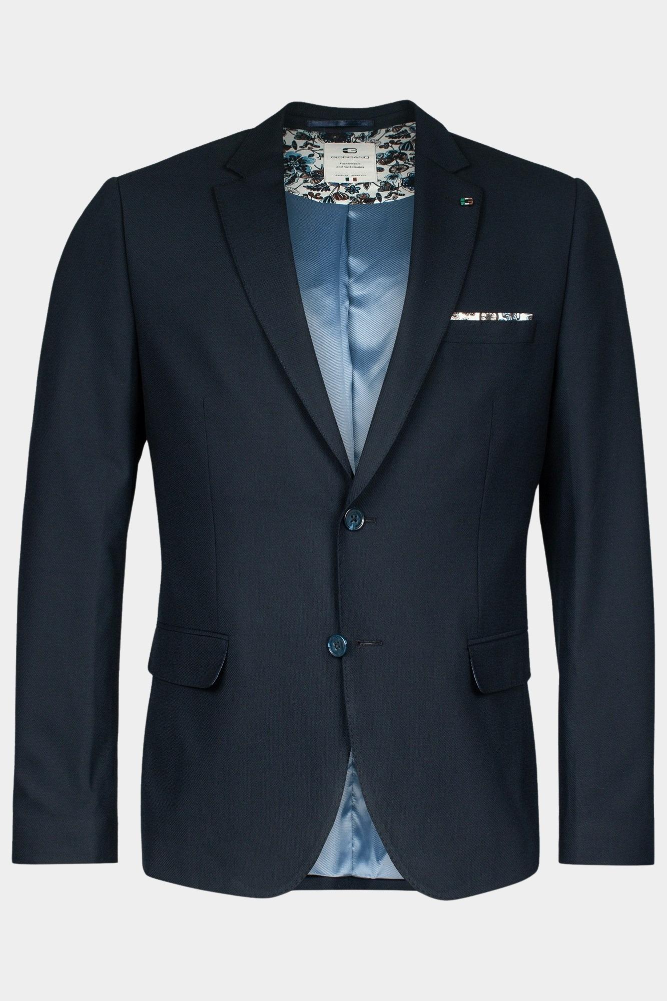 Giordano Blazer Blauw Robert fully lined Plain stru 512601/60