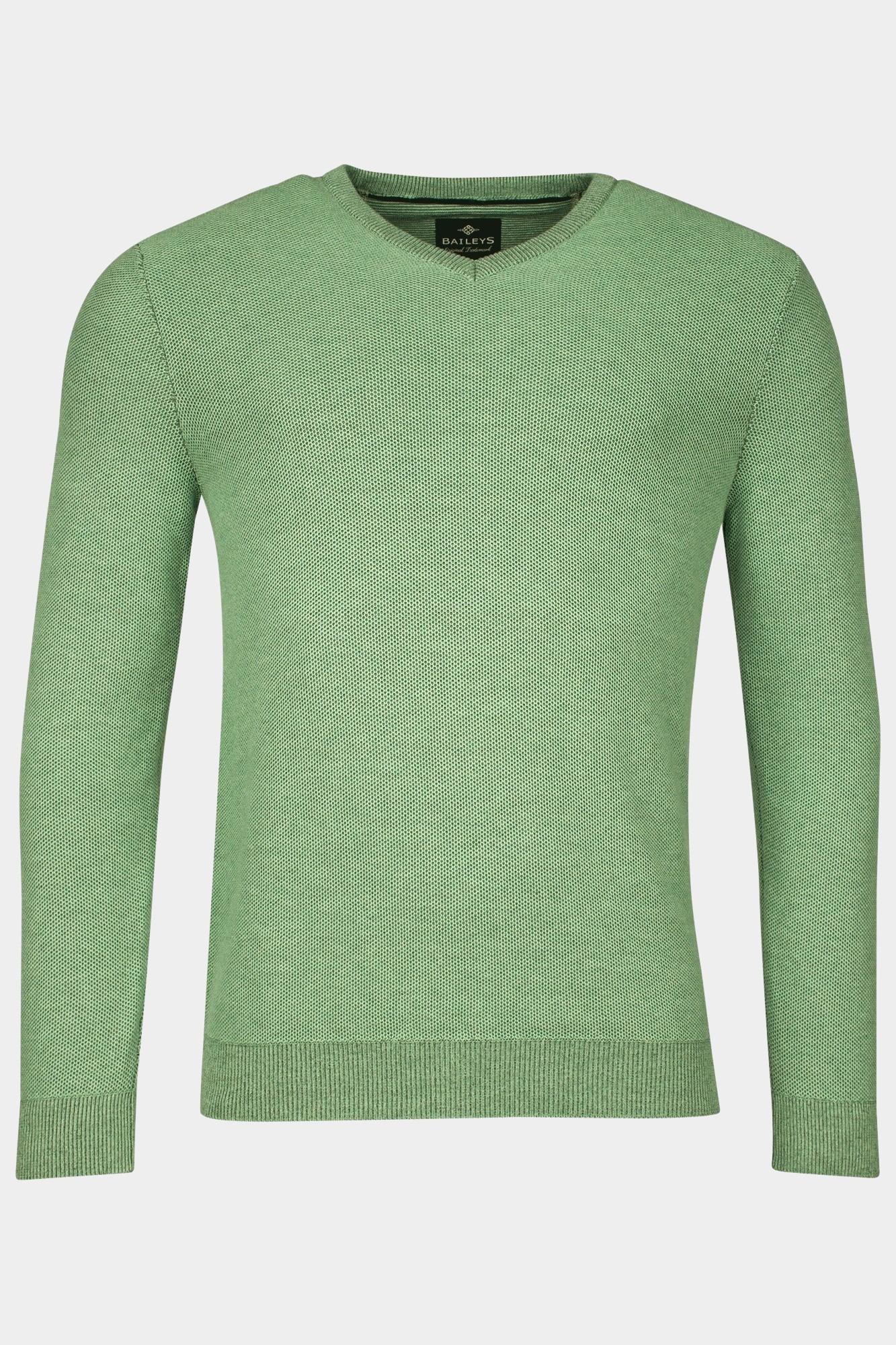 Baileys Pullover Groen V-Neck Pullover  all over pla 518120/715