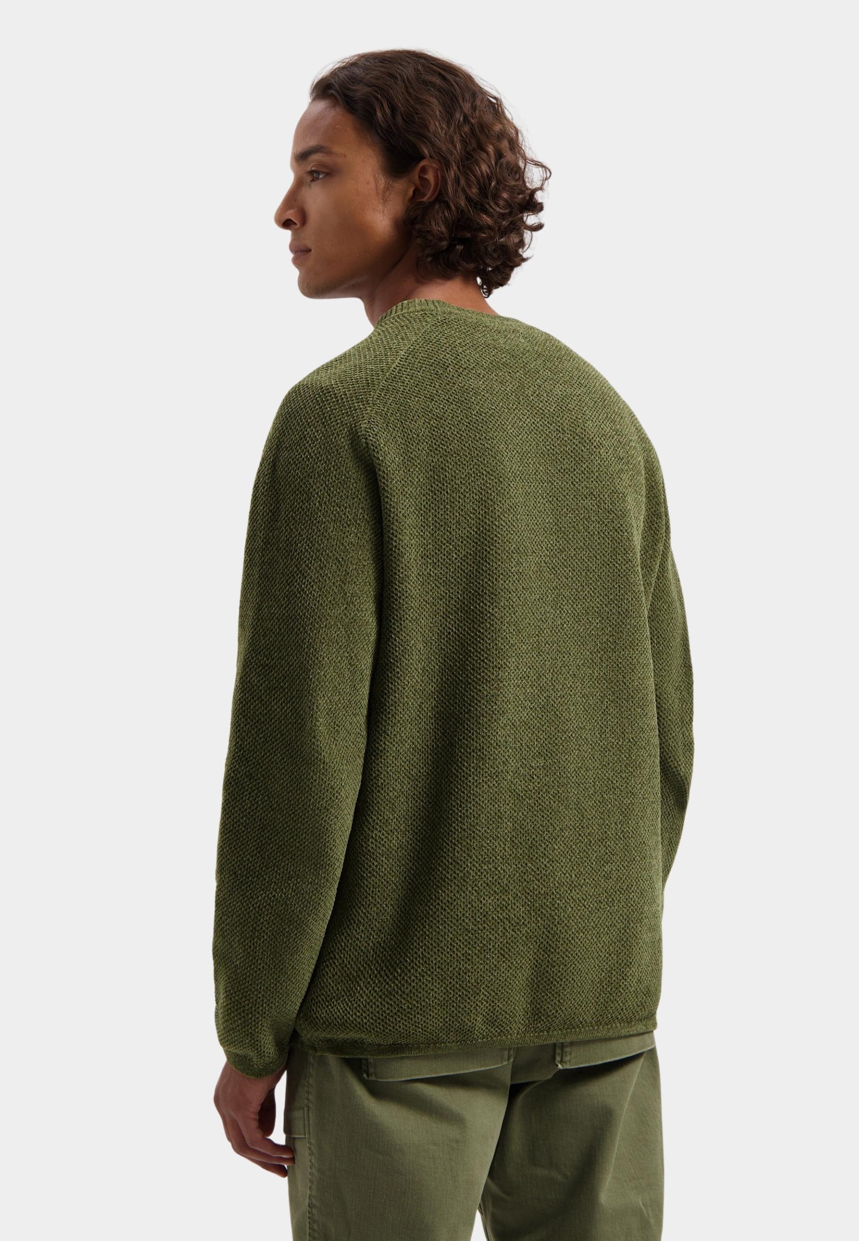Dstrezzed Pullover Groen Chenille knit crewneck 405722/557