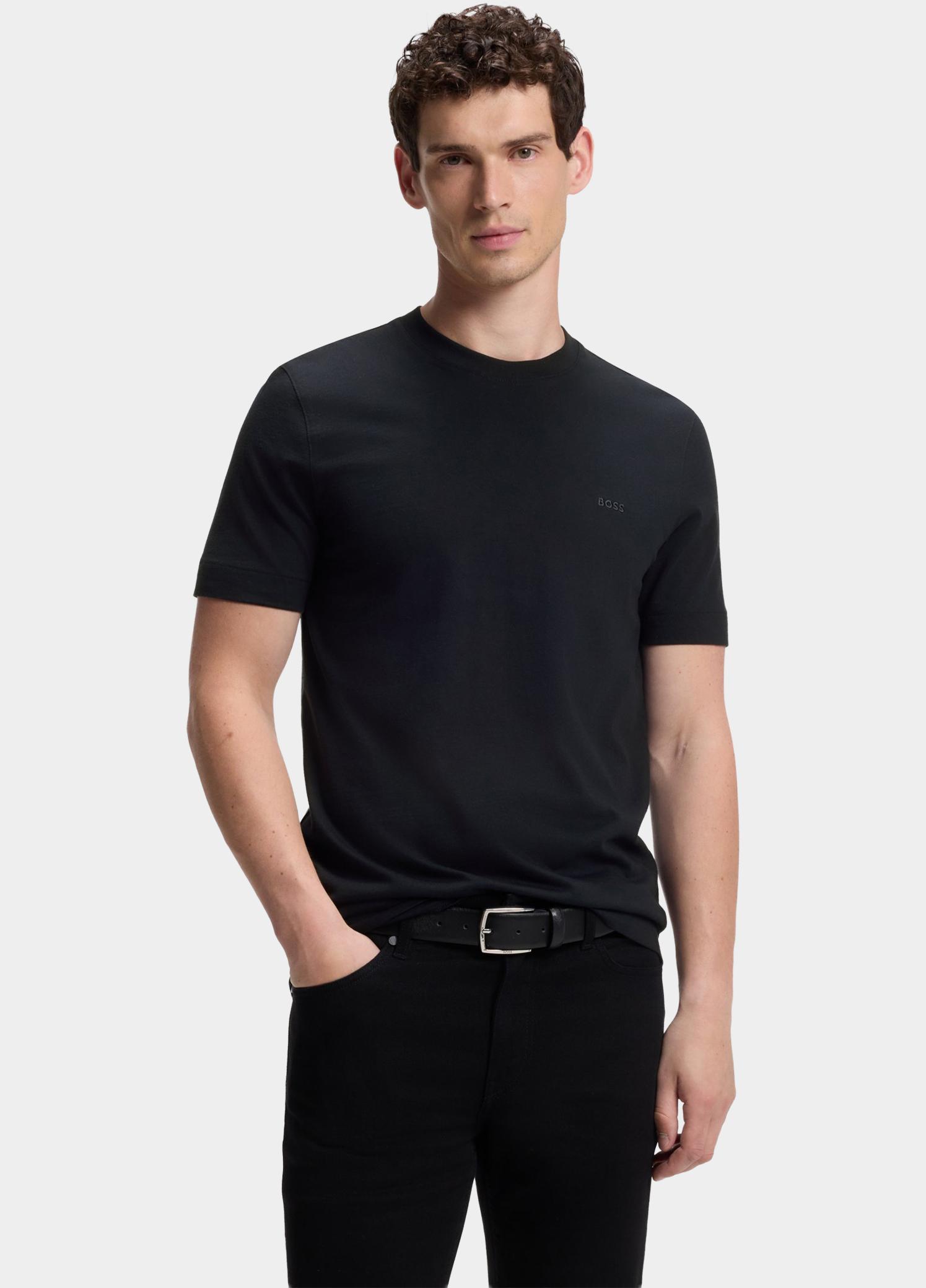 BOSS Black T-shirt lange mouw Blauw Thompson 01 10281524 01 50565995/404