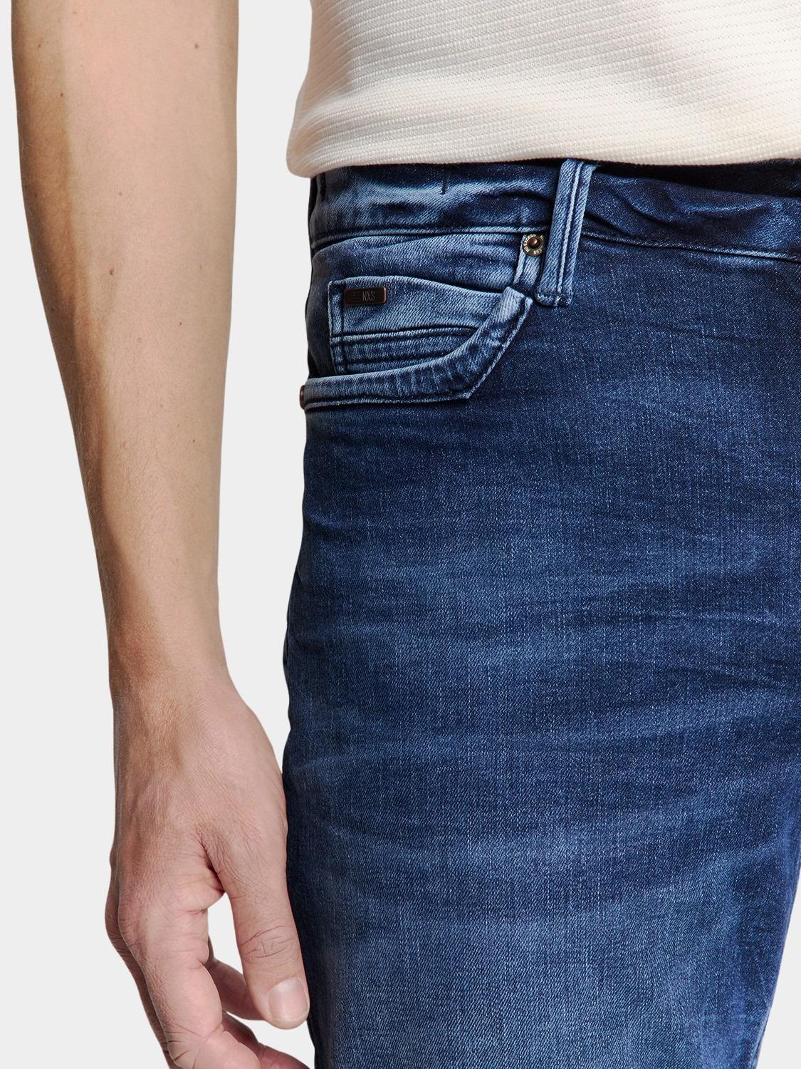 No Excess 5-Pocket Jeans Blauw Denim, Relaxed Fit 715, Stone N715D96N3/228