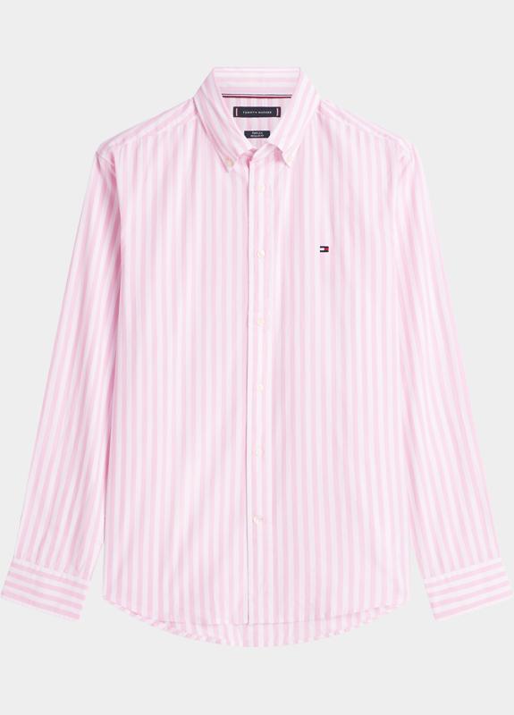 Tommy Hilfiger Casual hemd lange mouw Roze FLEX POPLIN CLASSIC STP RF SH MW0MW42440/0D1
