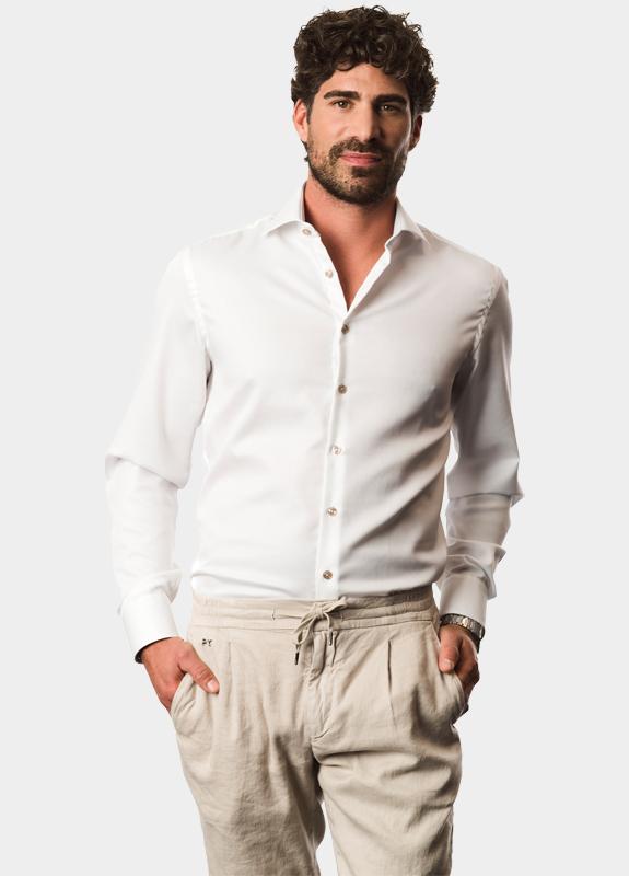 Ledub Business hemd lange mouw Wit LE24305 MFN5 0143350/910-630-000