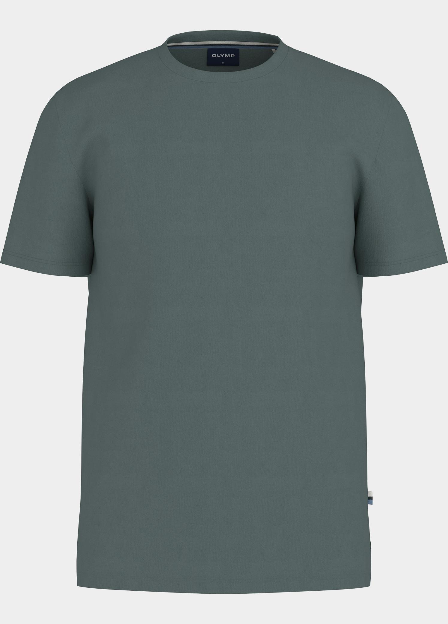Olymp T-shirt heren Groen Cotton Interlock T-Shirt 560352/45