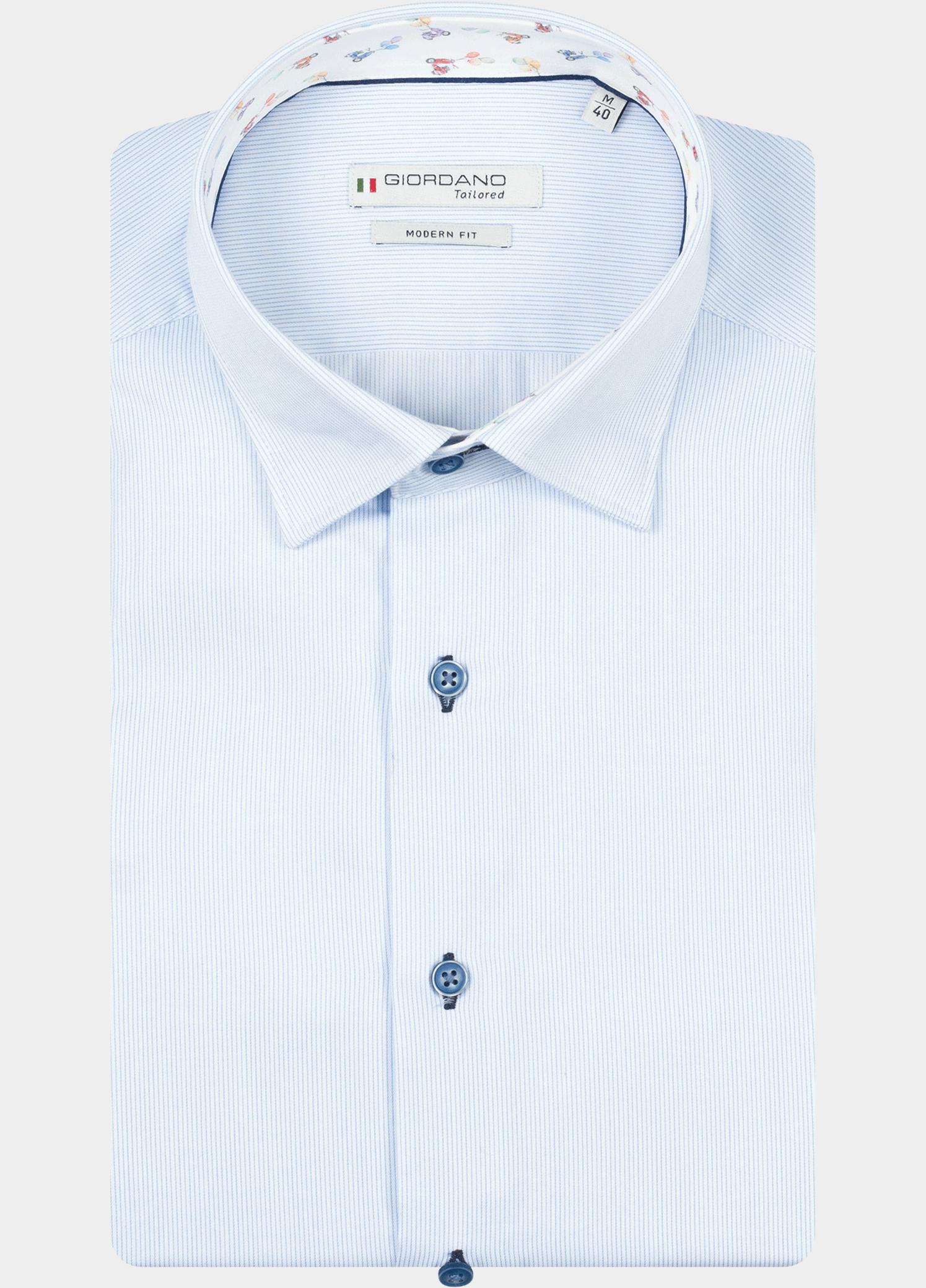 Giordano Overhemd heren Blauw Belmonte Long Sleeve Button U 617830/61