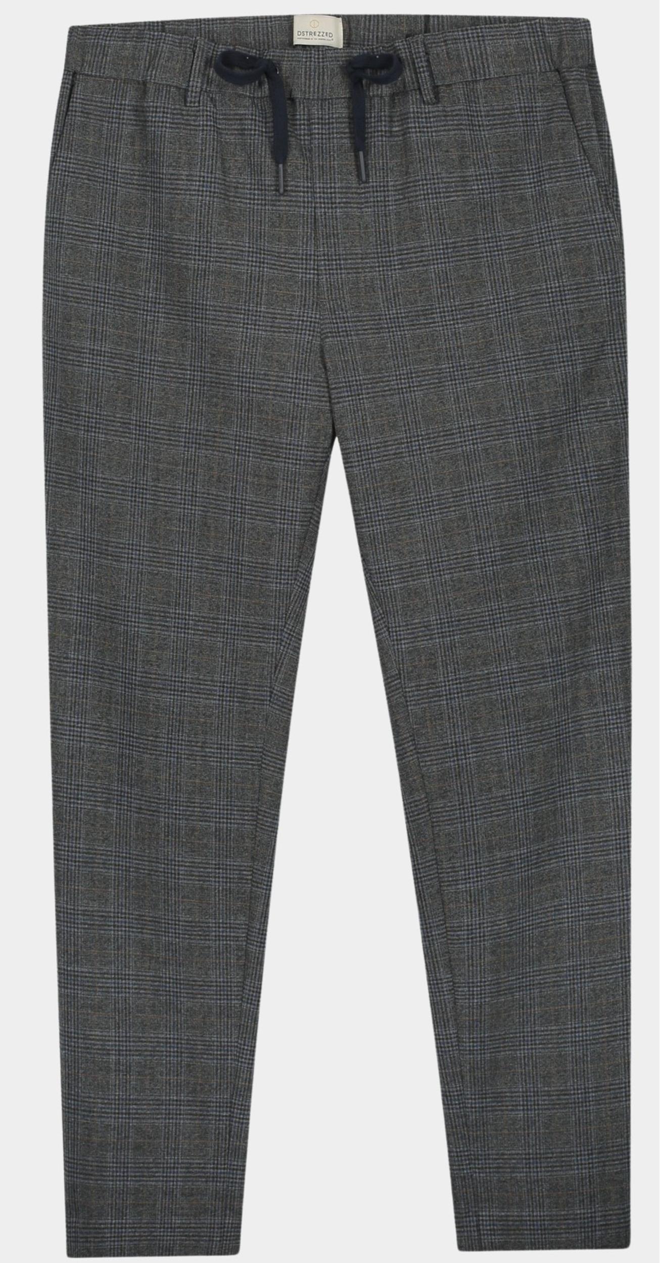 Dstrezzed Katoenen Broek Grijs Lancaster Check Pant 501758/894