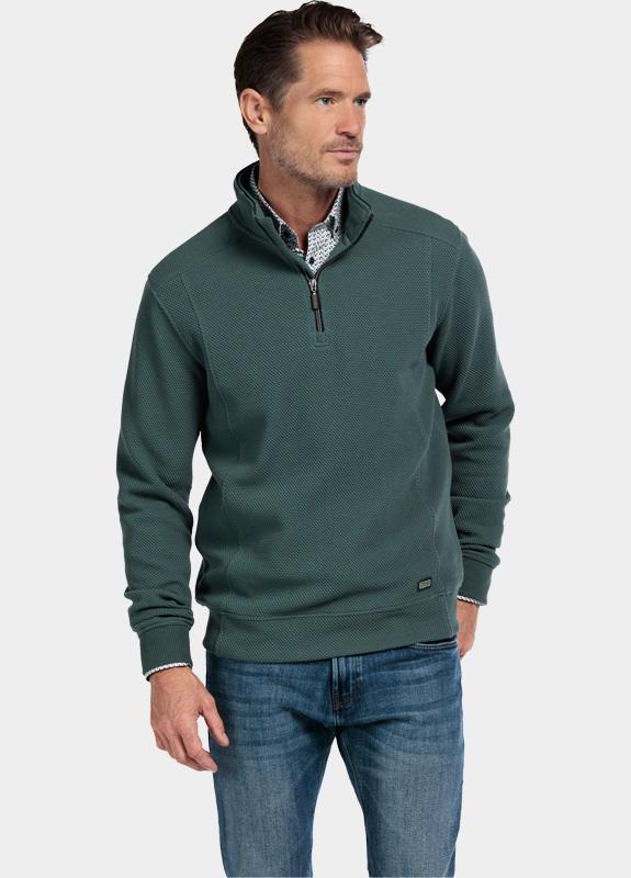 Baileys sweat halfzip Groen Sweatshirt 1/2 Zip  Hi-Low St 523131/73