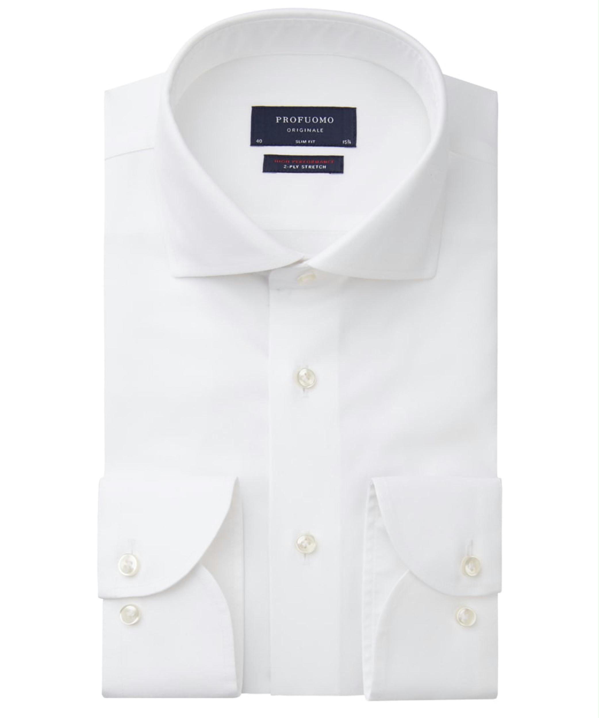 Profuomo Business hemd lange mouw Wit  PP0H0A0059/2