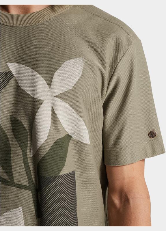 Cast Iron T-shirt korte mouw Groen Short sleeve r-neck regular f CTSS2602509/6478