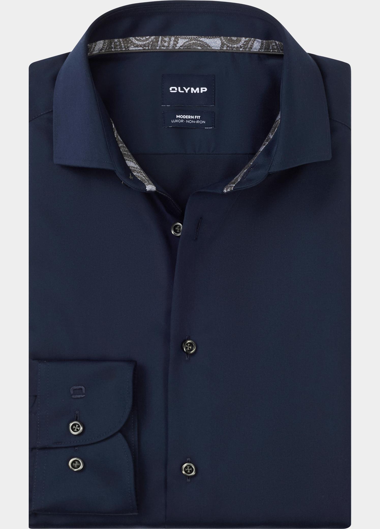Olymp Zakelijk overhemd heren Blauw Luxor mf D.8148/2100 o.T. 122424/08