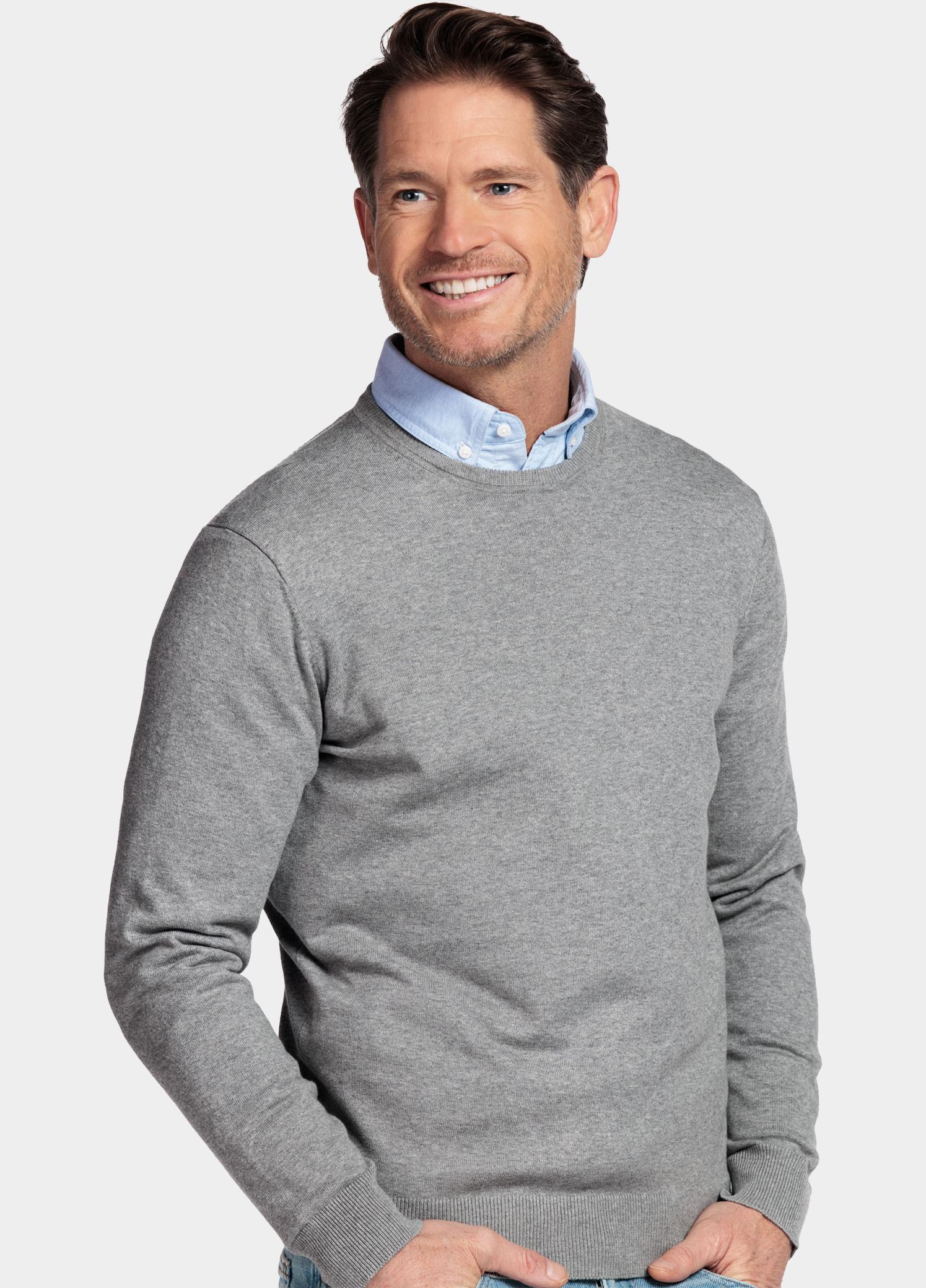 Baileys Pullover Grijs Crew Neck Pullover  with low NOS8200/925