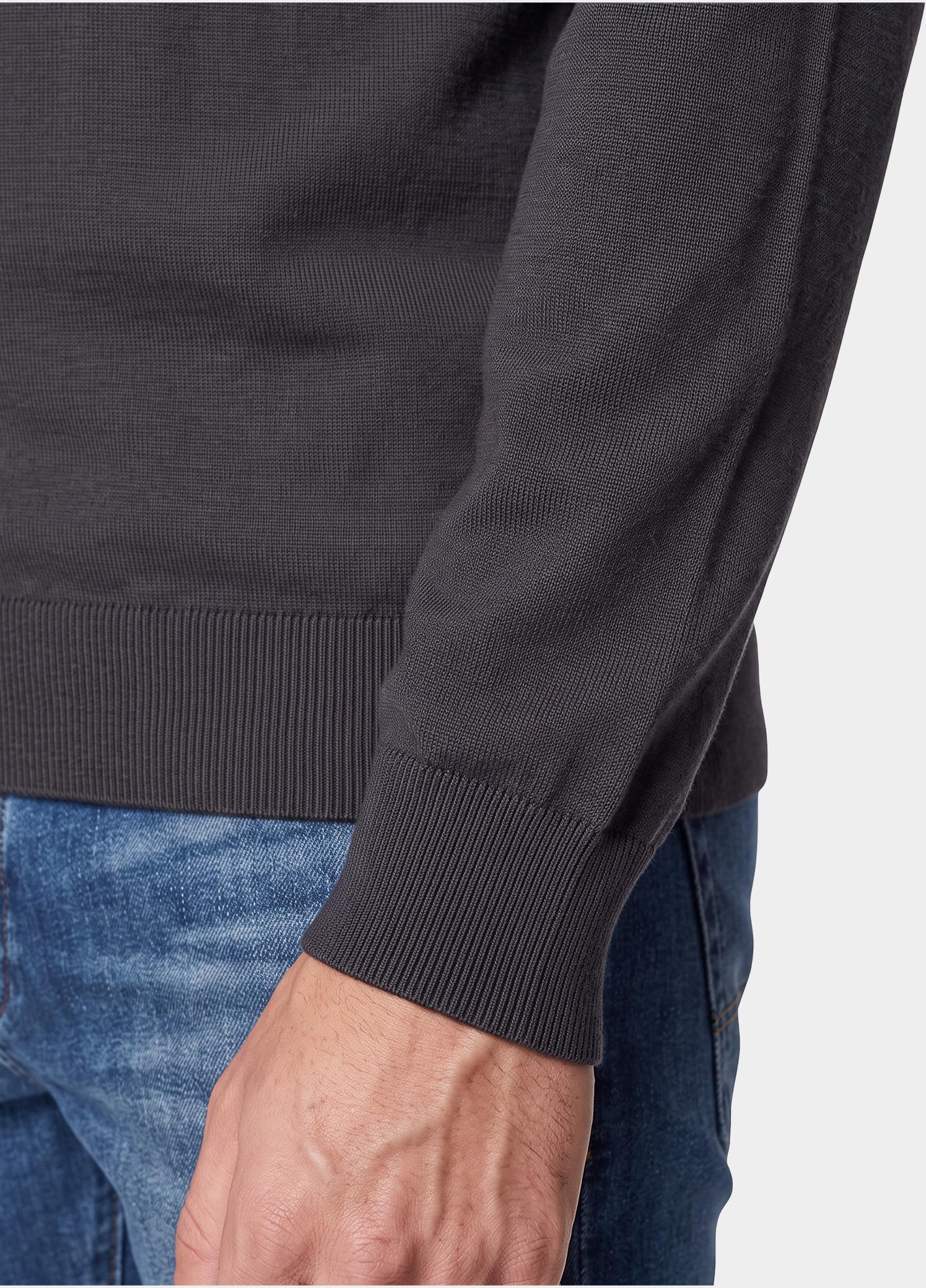 BOSS Black Polo lange mouwen heren Zwart H-Ebenji-L 10283231 01 50571928/001