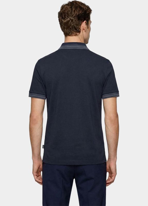 BOSS Black Polo korte mouw Blauw H-Parlay 238 10277803 01 50559668/404