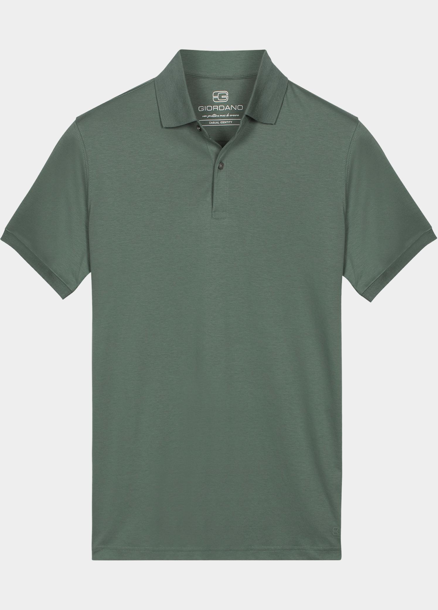 Giordano Polo heren Groen Lino Short Sleeve Polo Liquid 616578/70