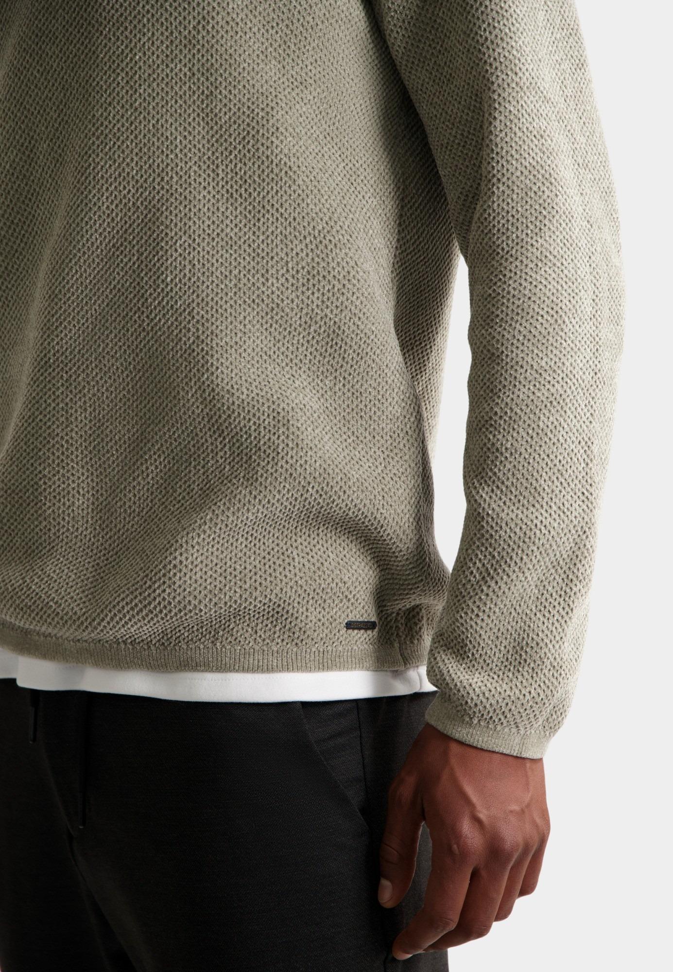 Dstrezzed Pullover Grijs Chenille knit crewneck 405722/811