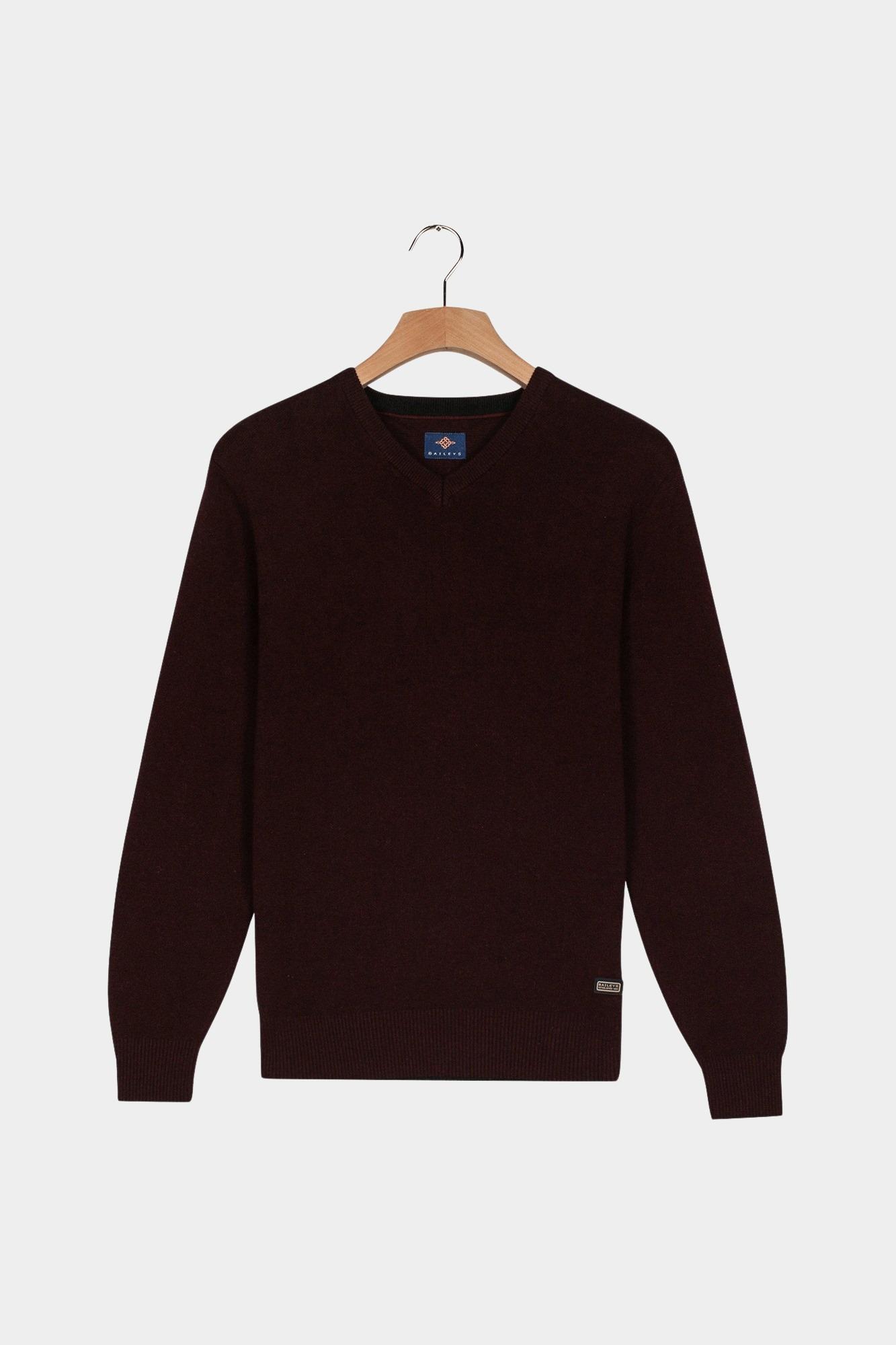 Baileys Pullover Blauw V-Neck Pullover  all-over 2-t 528109/405