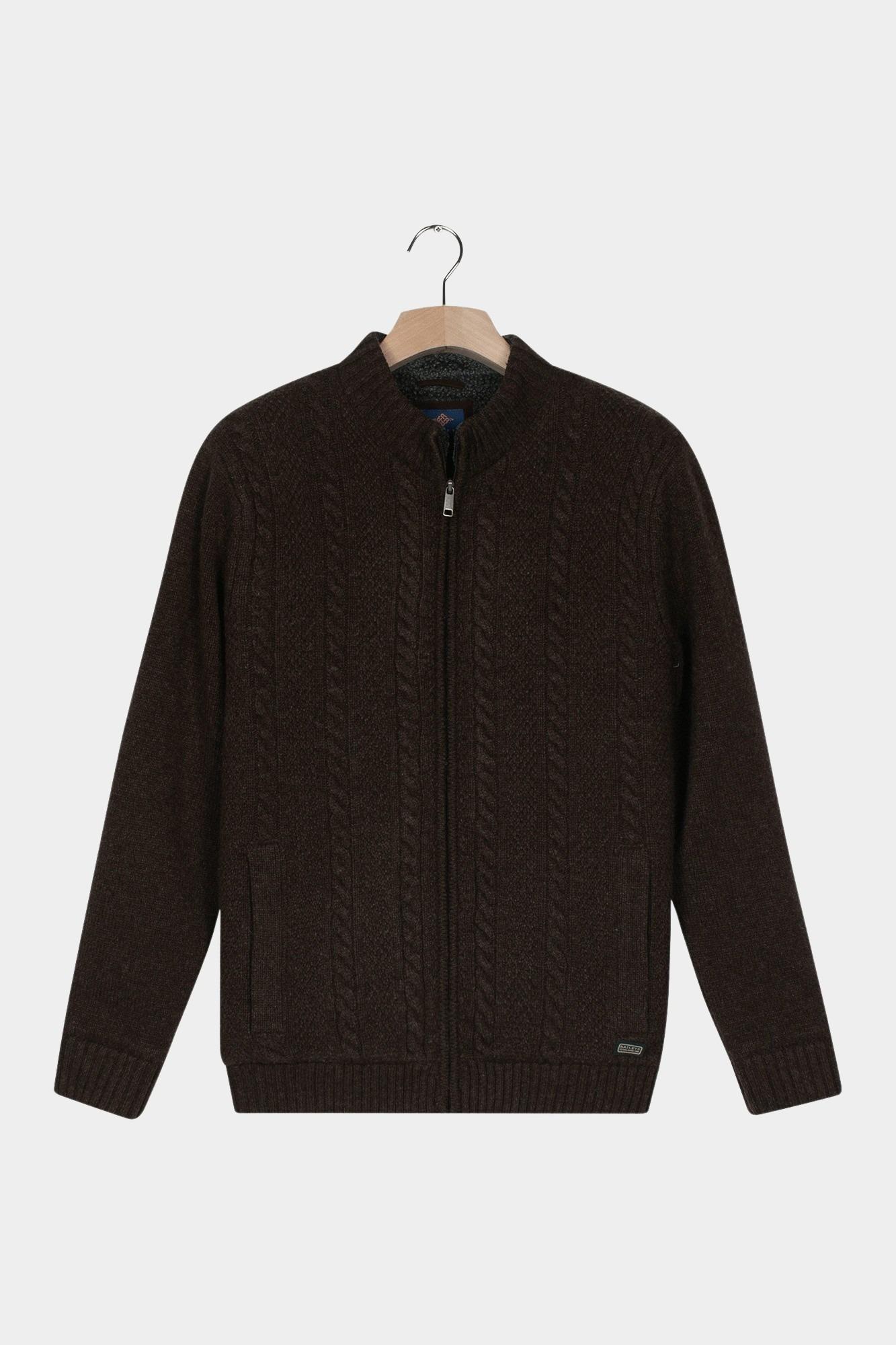 Baileys Vest Bruin Lined Cardigan Zip 522191/895