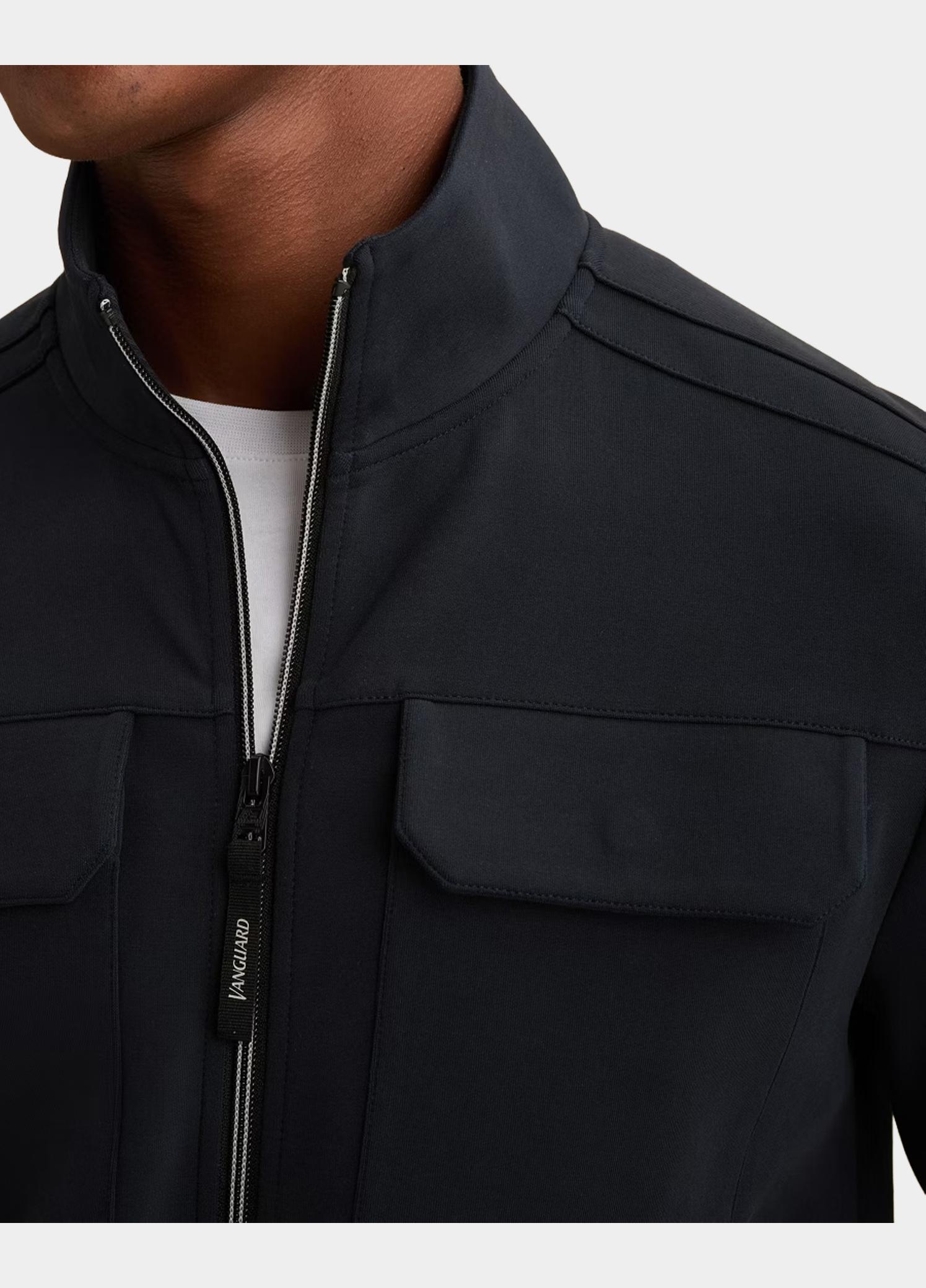 Vanguard Vest heren Blauw Zip jacket interlock sweat VSW2608402/5073