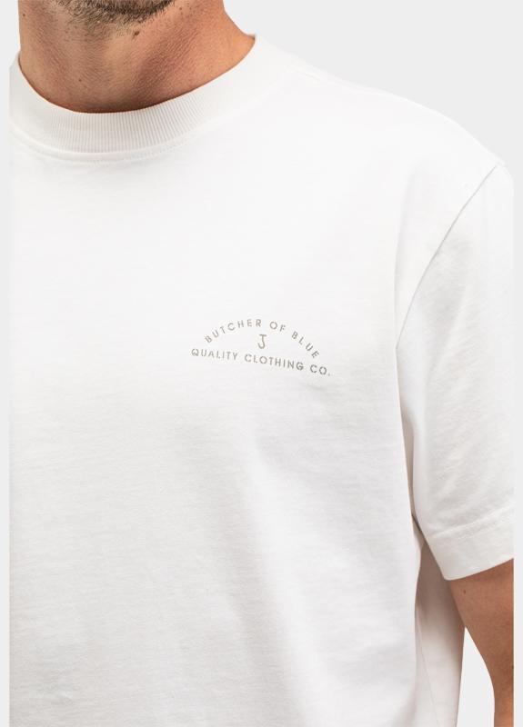 Butcher of Blue T-shirt korte mouw Wit Army QCC M2613040/112