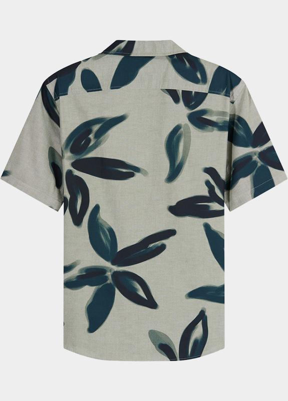 Olymp overhemd korte mouw heren Groen Casual 402612/47