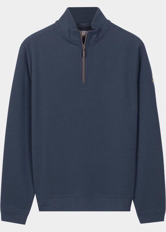 Baileys sweat halfzip Blauw Sweatshirt 1/2 Zip  Jacquard 523155/67