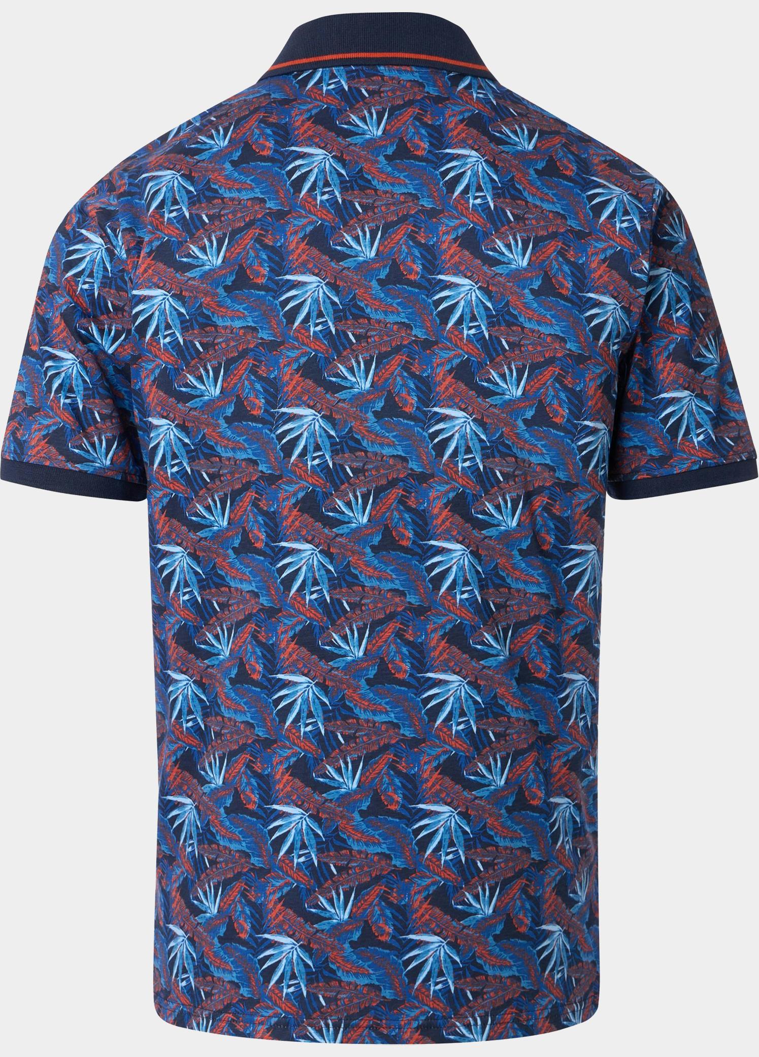 Redmond Polo heren Blauw Polo Shirt Jersey Print 251920900/100