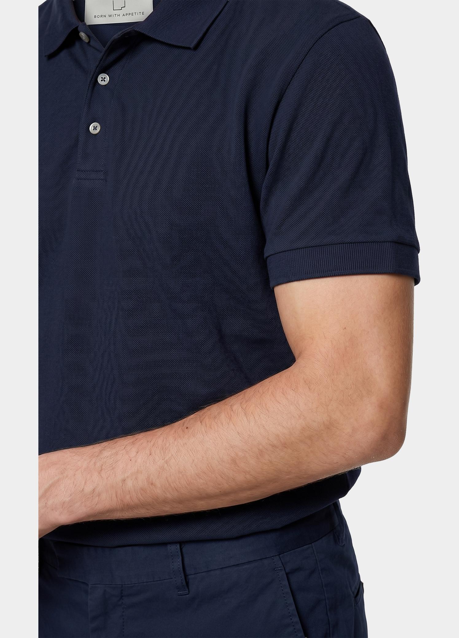 Born With Appetite Polo heren Blauw Arto Polo BWA25108AR22/290 navy
