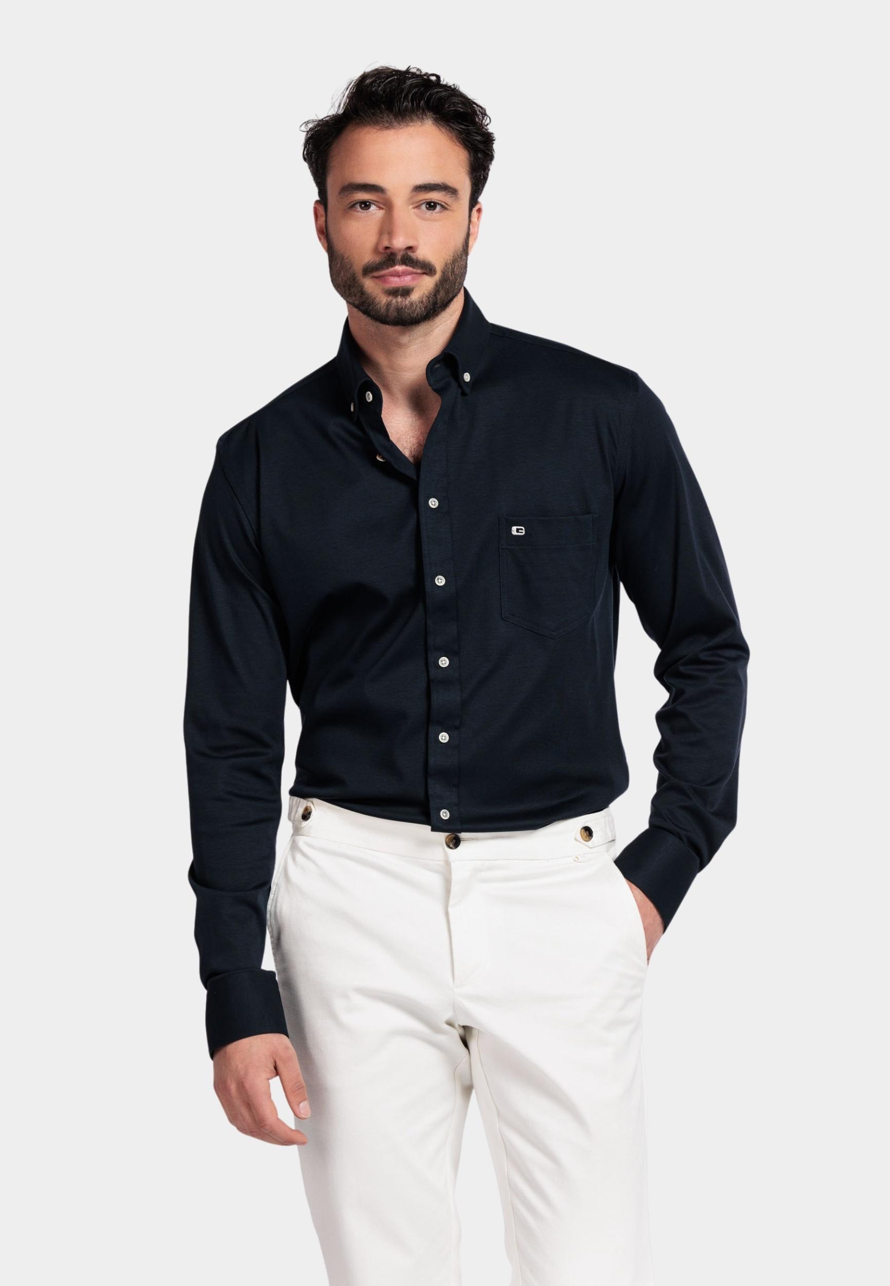 Giordano Casual hemd lange mouw Blauw Ivy long sleeve button down J NOS7078/60