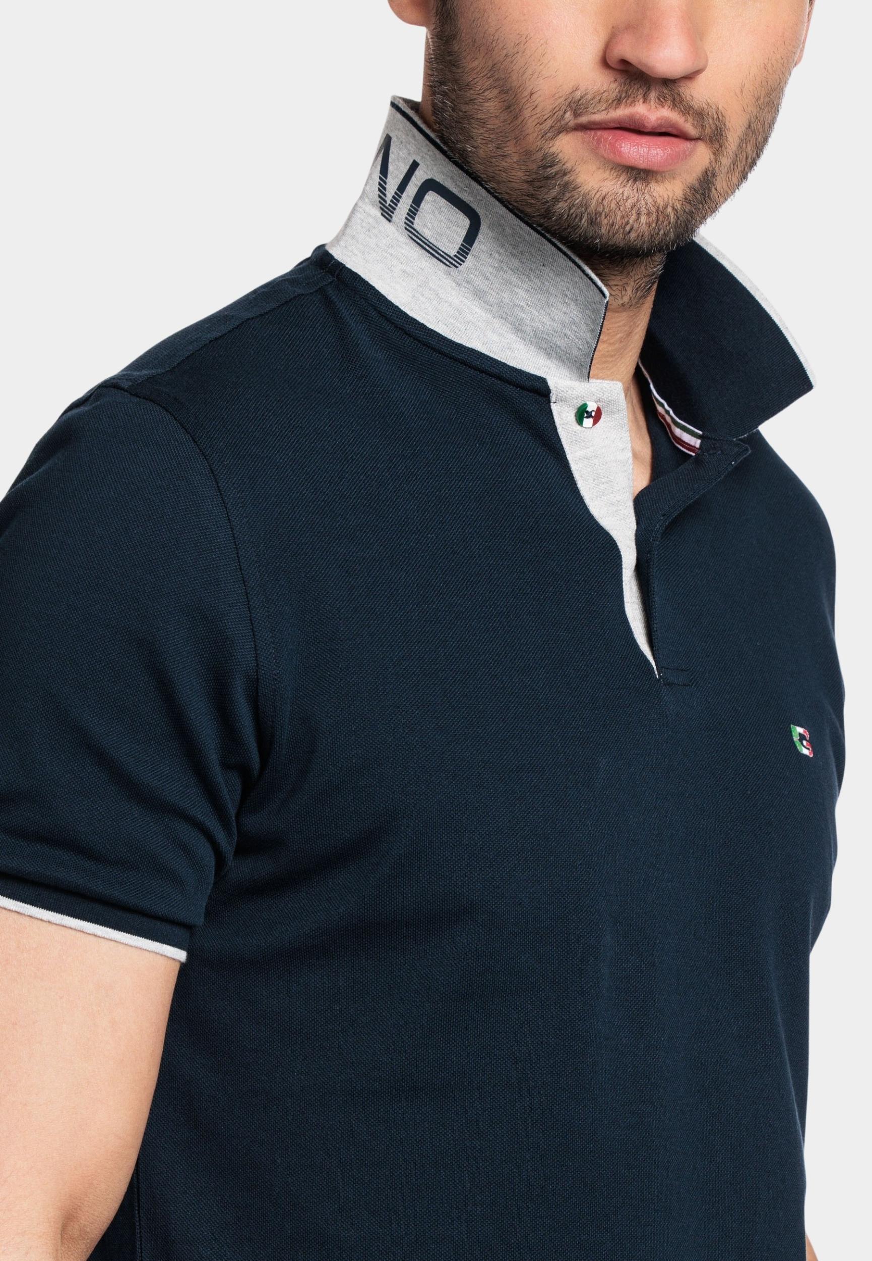Giordano Polo korte mouw Blauw Nico short sleeve signature p 516587/60