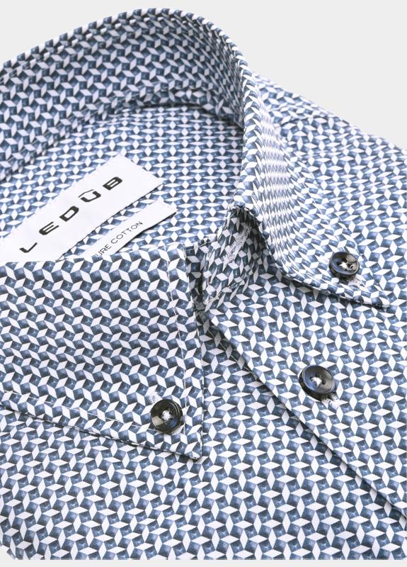 Ledub Business hemd lange mouw Blauw  0702091/160-000-000