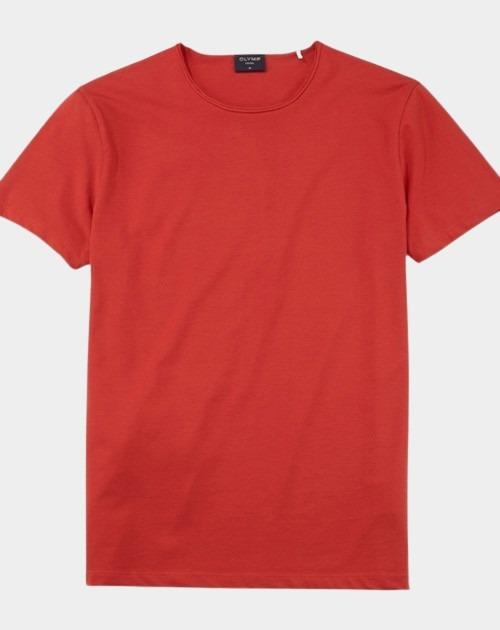 Olymp T-shirt korte mouw Rood T-Shirt CO/EL 560172/34