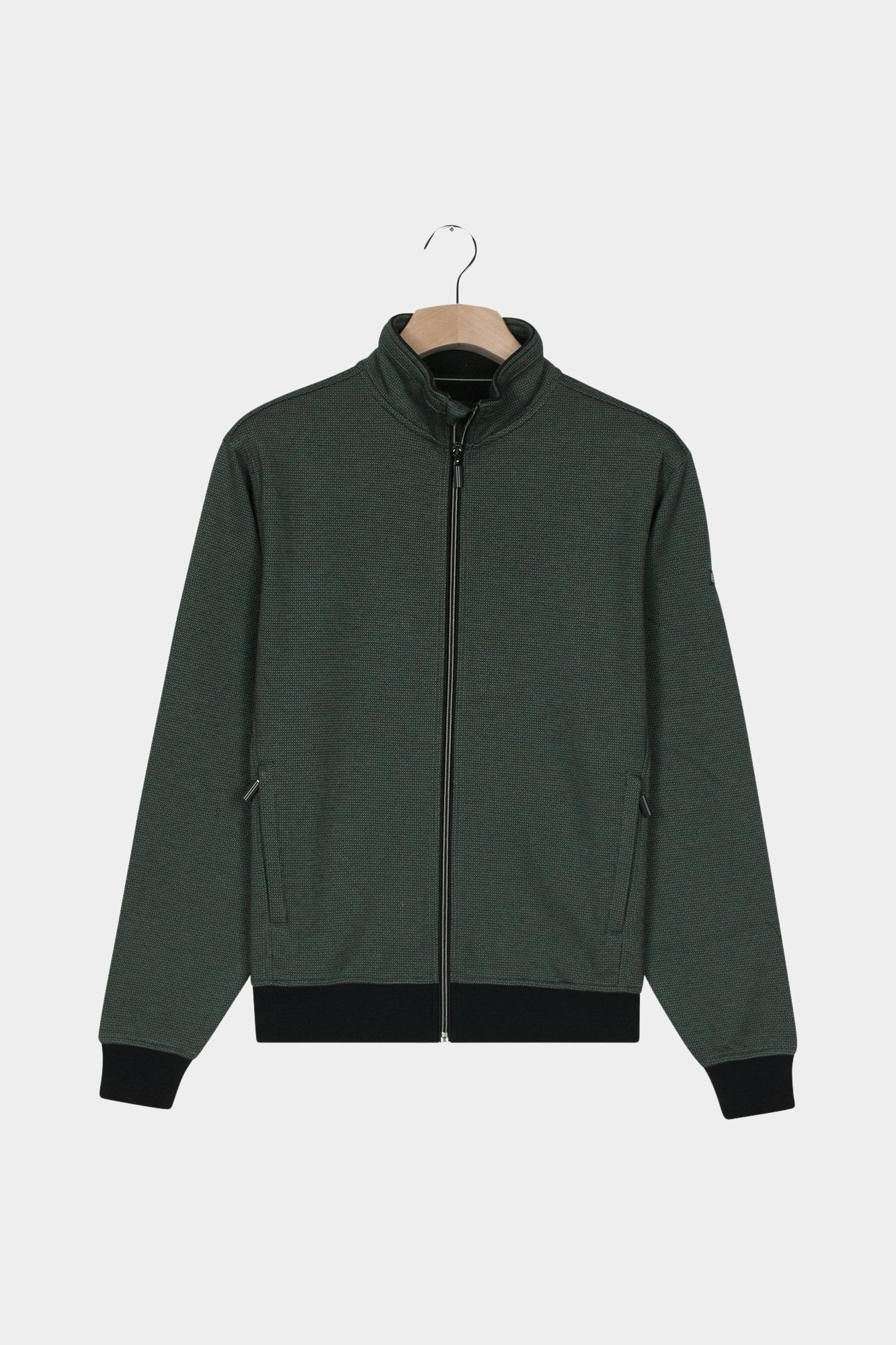 Baileys Vest Groen Sweat Cardigan Zip  2-tone Ja 522260/73