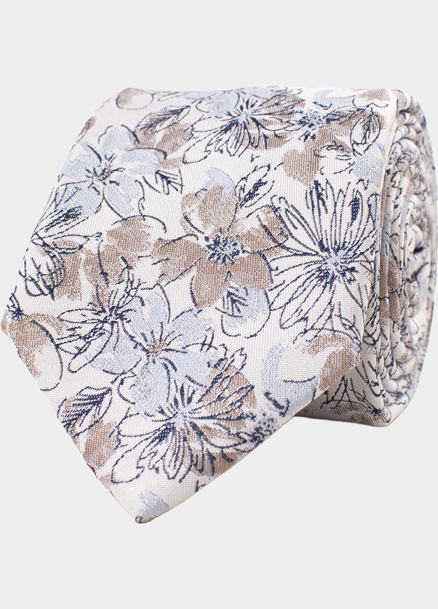 Tresanti Stropdas Beige GENUINO with watercolor flower TRTIKA469/101