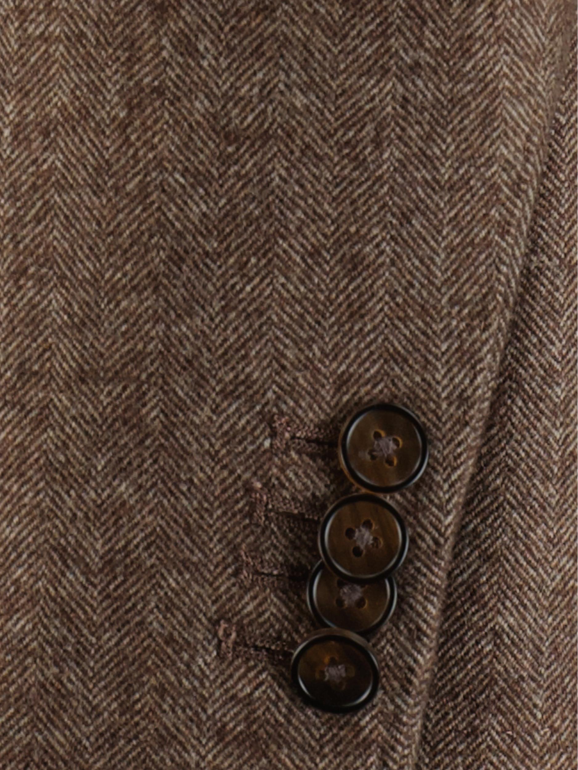 Born With Appetite Colbert Bruin Lugano Jacket Wool Herringbon 233038LU90/870 cacao