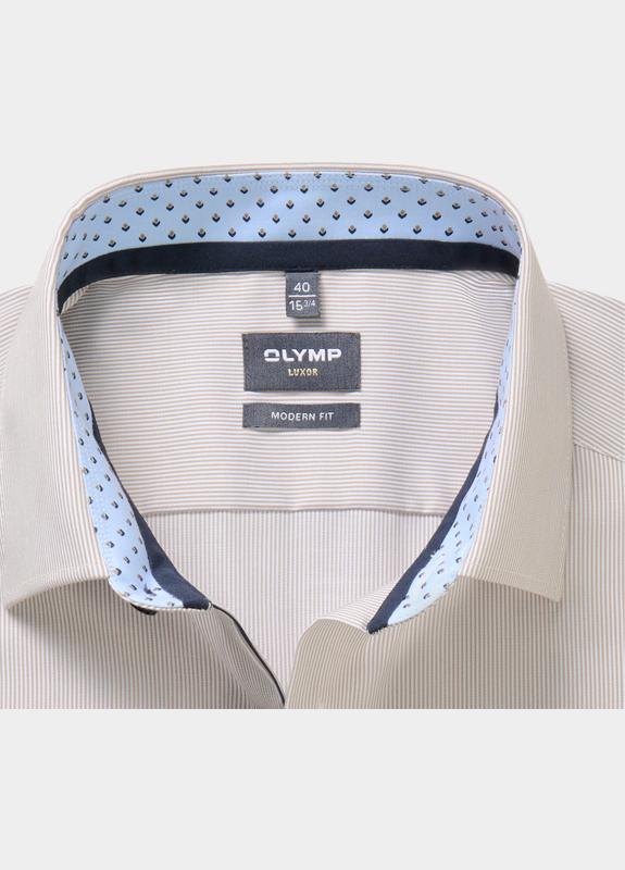 Olymp Zakelijk overhemd heren Bruin Luxor 122814/27
