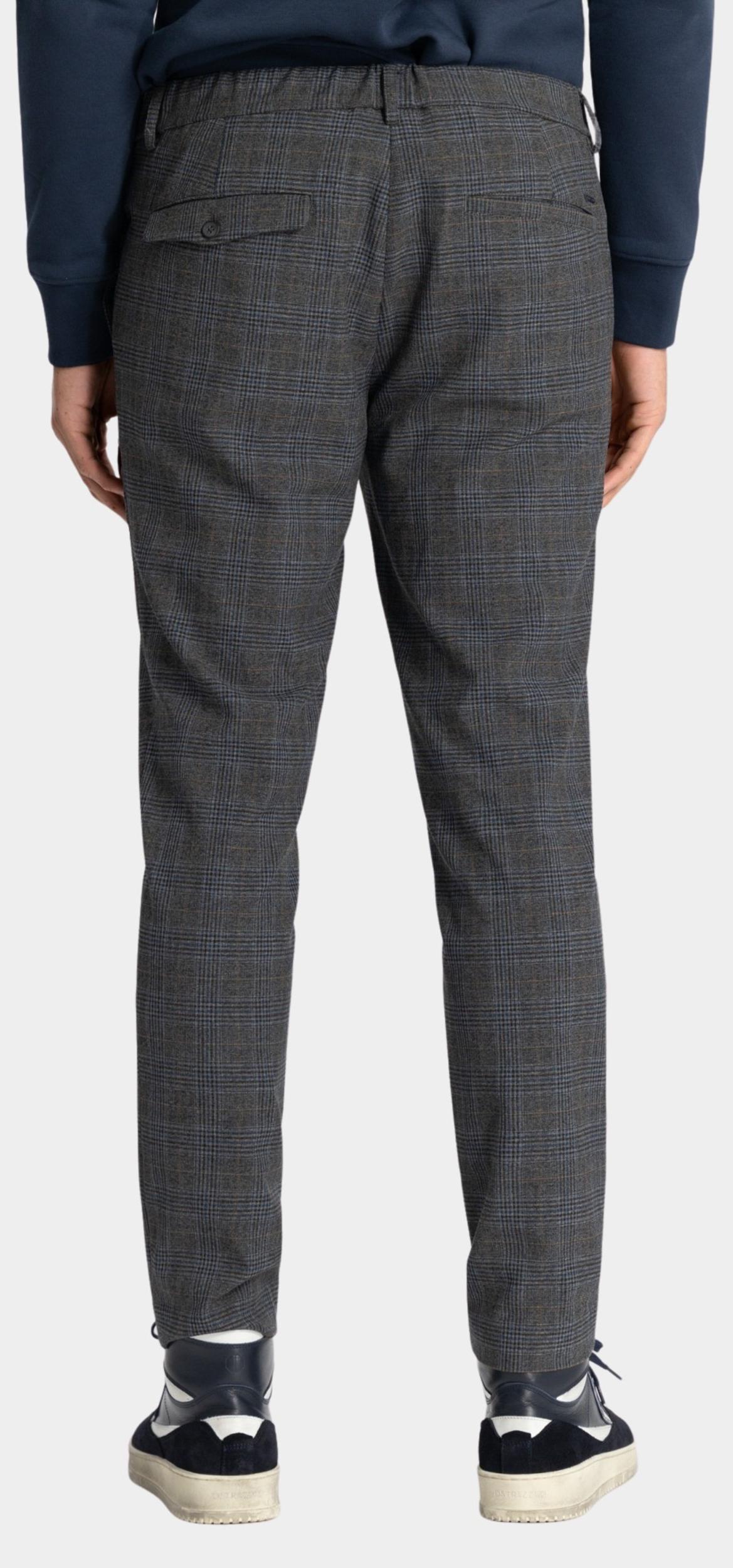 Dstrezzed Katoenen Broek Grijs Lancaster Check Pant 501758/894