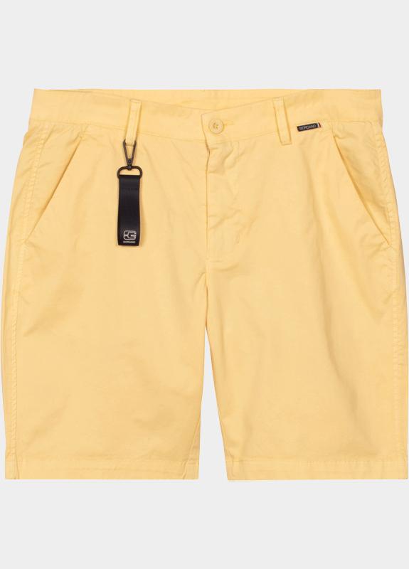 Giordano Korte Broek heren Geel Stockholm bermuda Garment Dye 611115/21