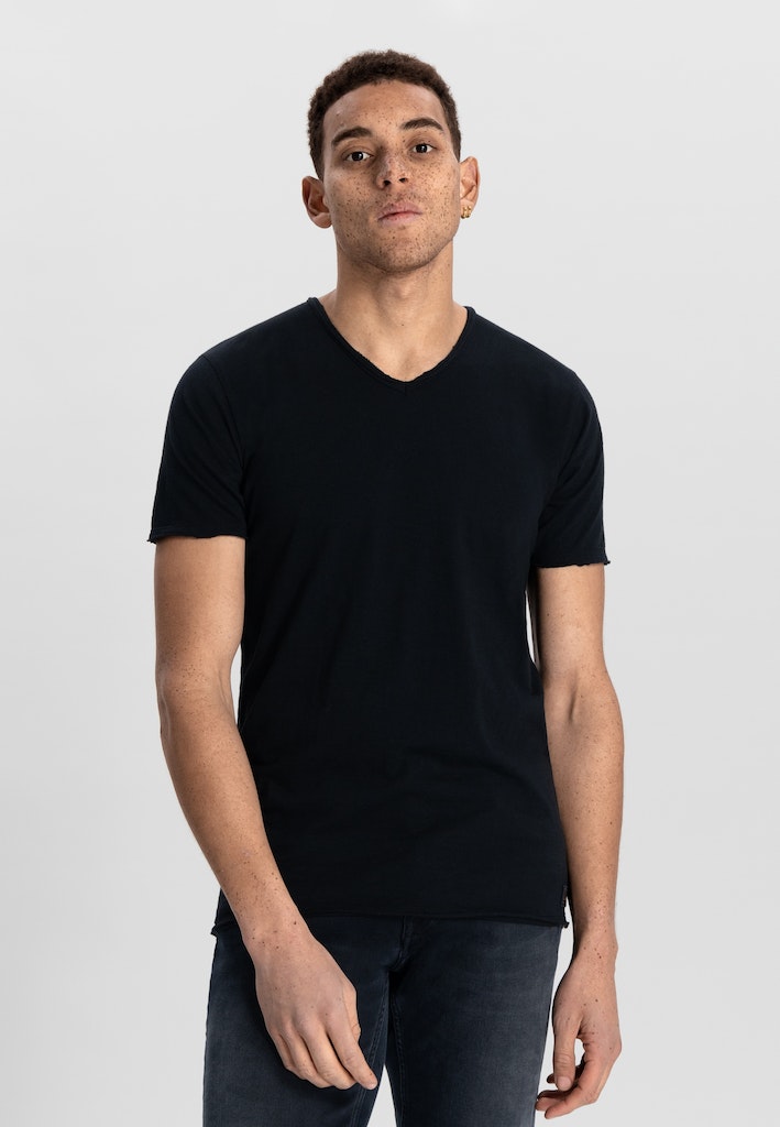 Dstrezzed T-shirt korte mouw Zwart Stewart V-Neck Tee 202840-NOS/999