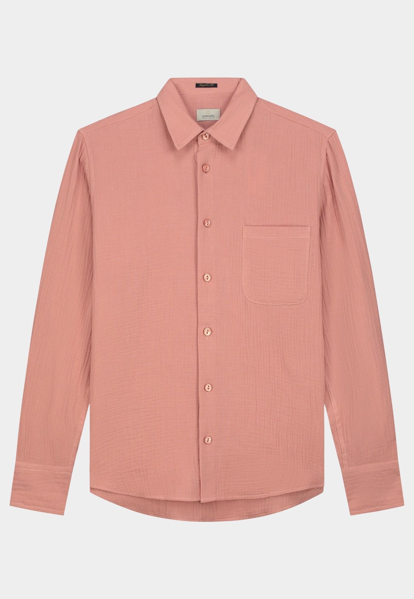Dstrezzed Casual hemd lange mouw Roze DS_Axton Shirt 303816/454