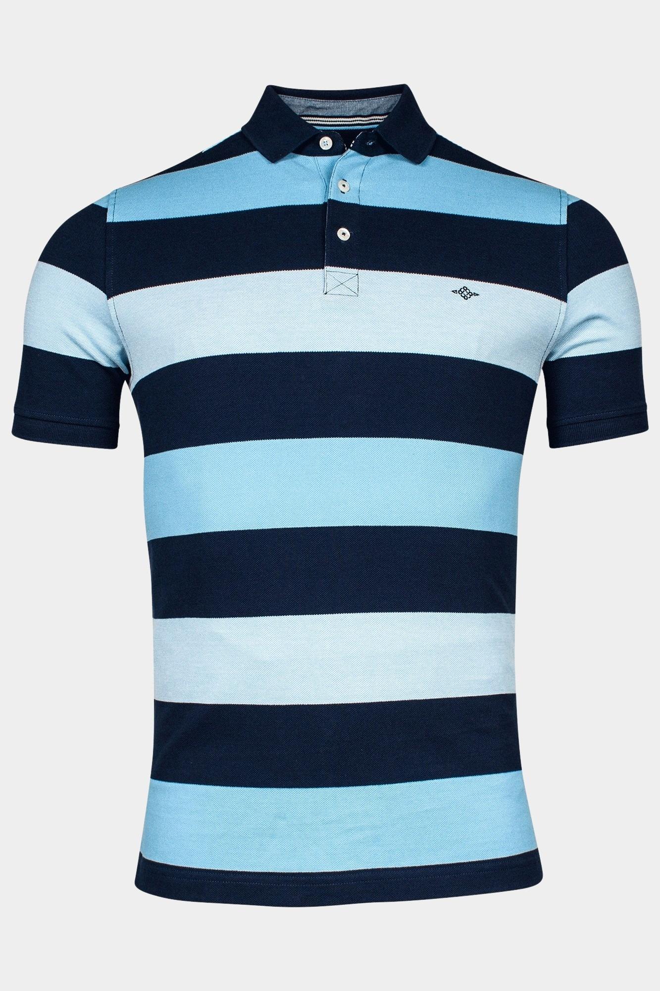 Baileys Polo korte mouw Blauw Poloshirt Pique, solid 415292/69