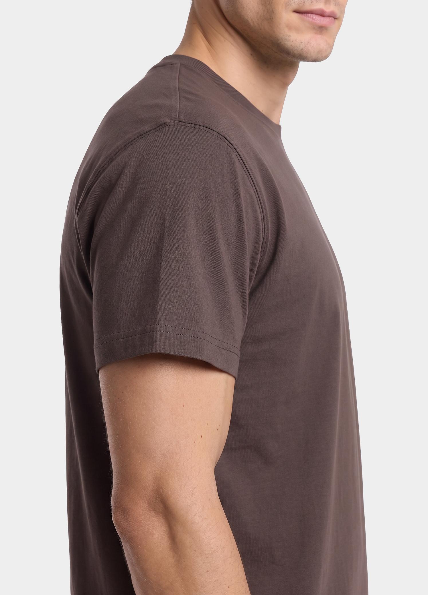 Supply & Co. T-shirt heren Bruin Omar T-shirt With Backprint SCO26318OM05/2004