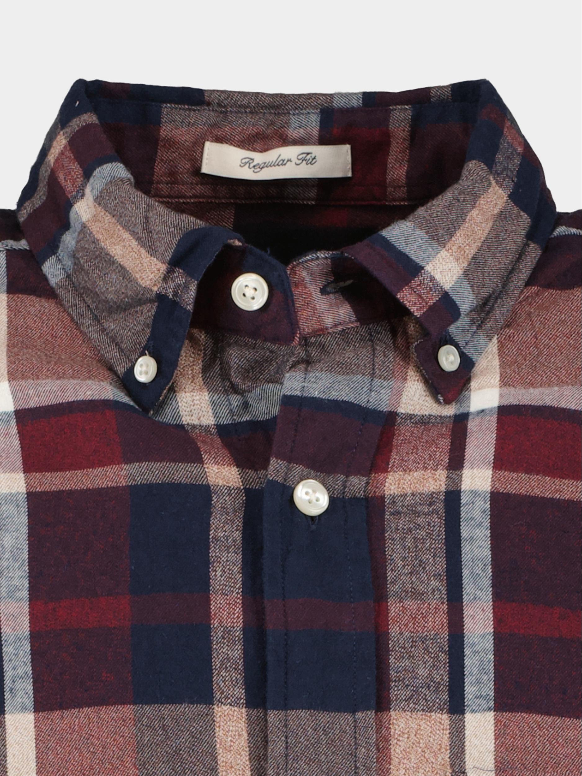 Gant Casual hemd lange mouw Rood Reg Jaspe Check Shirt 3230217/604