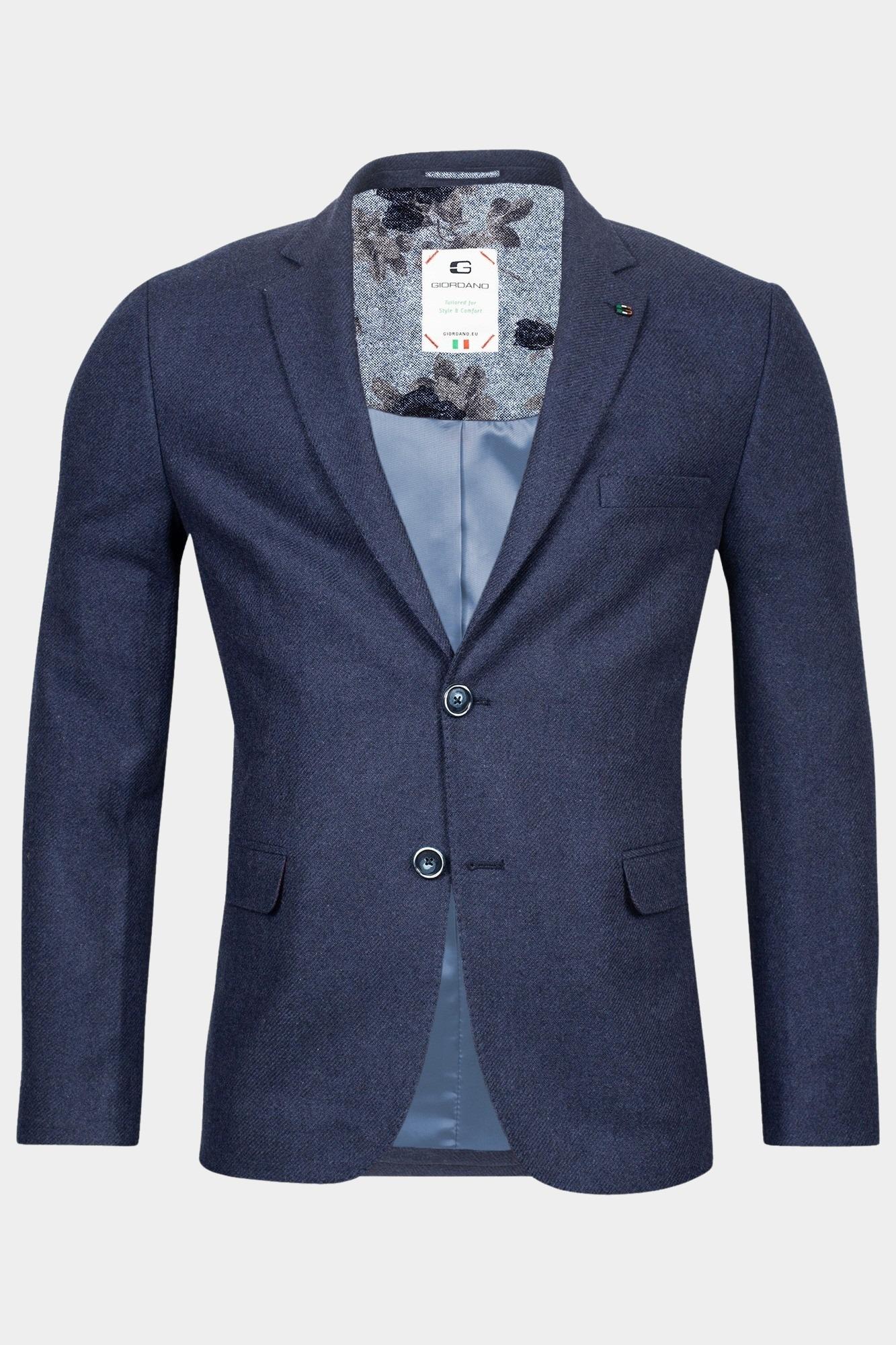Giordano Blazer Blauw Blazer Robert Wool Mix 322610/69