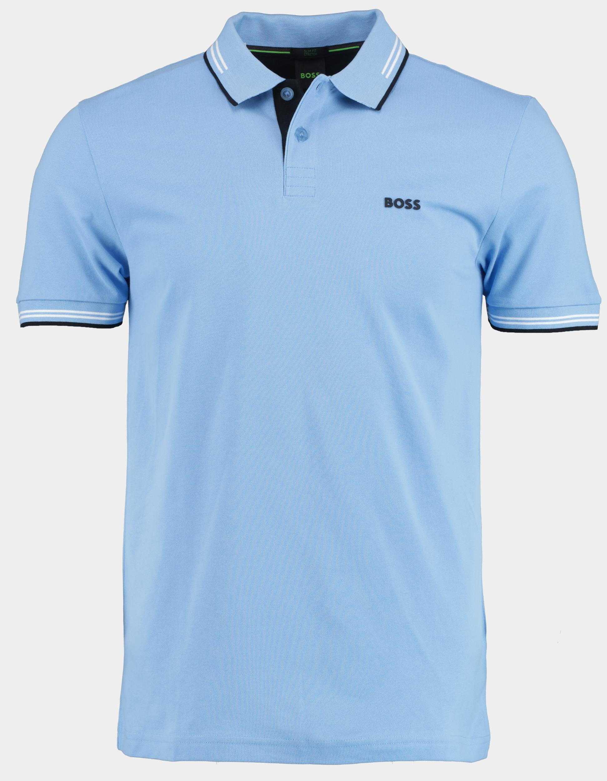BOSS Green Polo korte mouw Blauw Paul 10255848 01 50506193/430