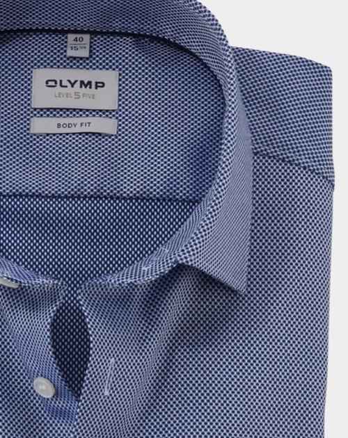 Olymp Business hemd lange mouw Blauw Level Five 209574/19