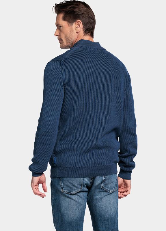 Baileys Half Zip Blauw Pullover 1/2 zip  Plated Rib 528419/675