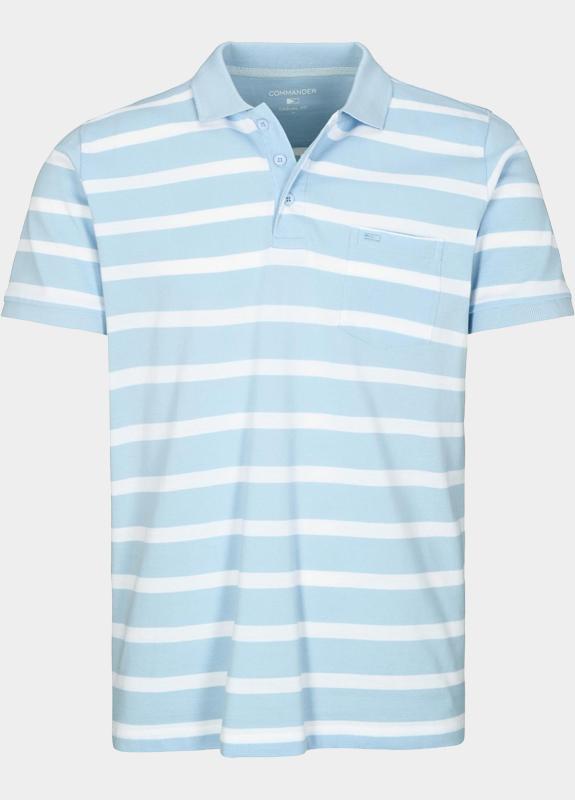 Commander flag Polo heren Blauw  214008359/641